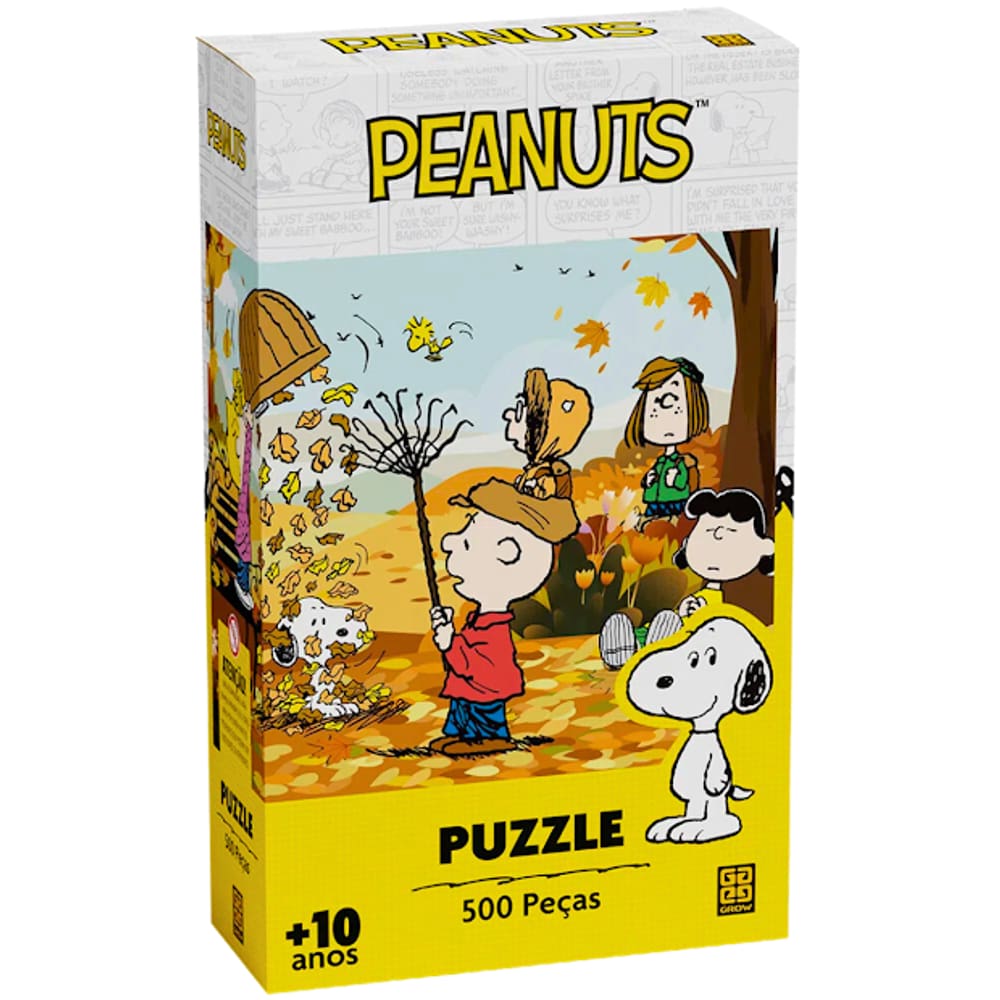 Quebra Cabeça Puzzle 500 Peças Snoopy Peanuts Grow