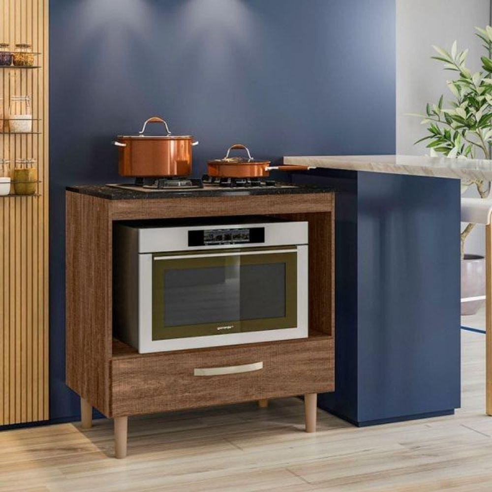 Balcao Para Cooktop 80evora Rustico Nicioli