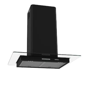 Coifa Ilha Black Vidro Reto 75 cm 127v Nardelli Preto