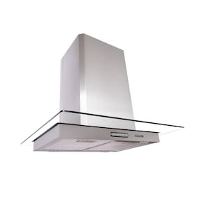 Coifa Ilha Vidro Reto 75cm 220v Nardelli Inox