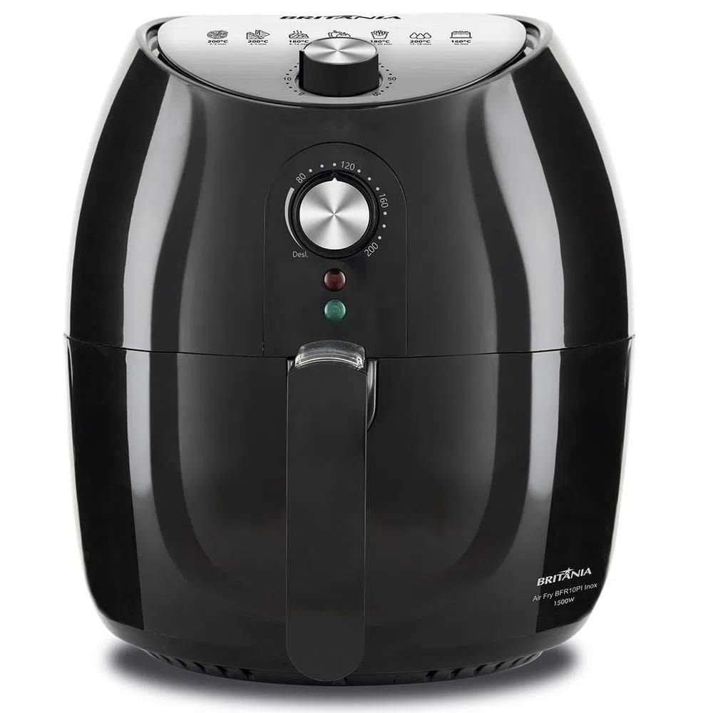 Fritadeira Air Fry Britânia 4,1 Litros Preta BFR10PI – 220 Volts