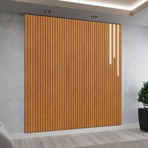 Painel Ripado Paris com Led Cascata para TV até 75"