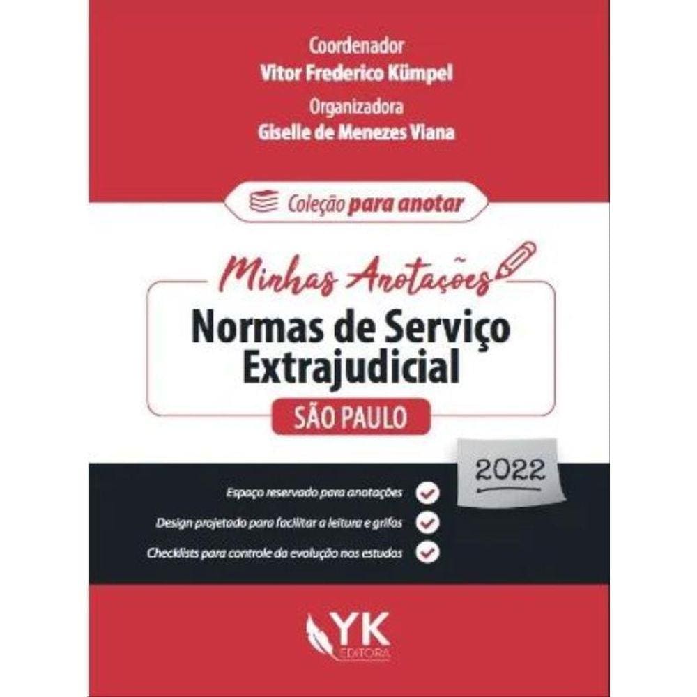 Minhas Anotações, Normas De Serviços Extrajudicial São Paulo - 2022