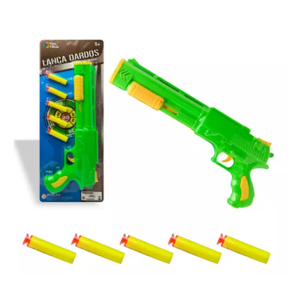 Arma Brinquedo Escopeta Lança Dardos Nerf Grande Promoção