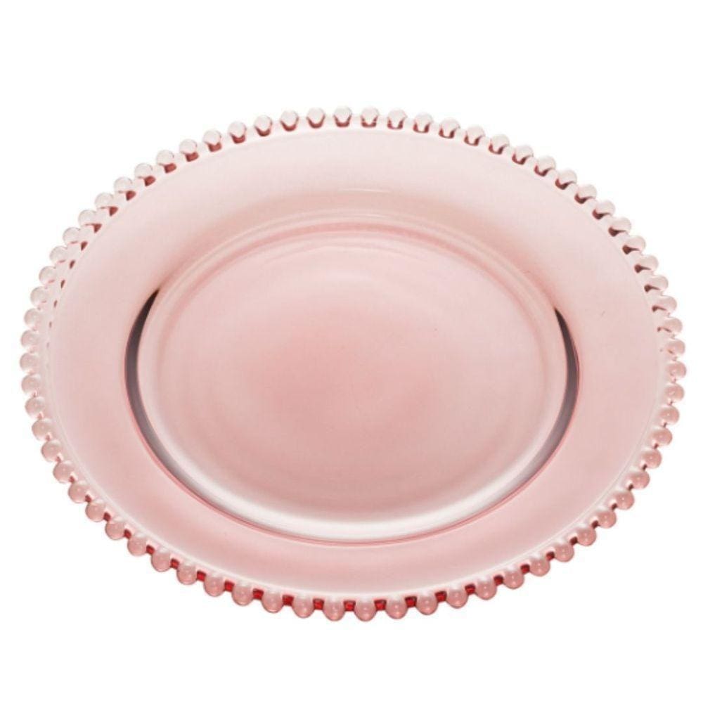 Sousplat Cristal Pearl Roxo Wolff 32 Cm