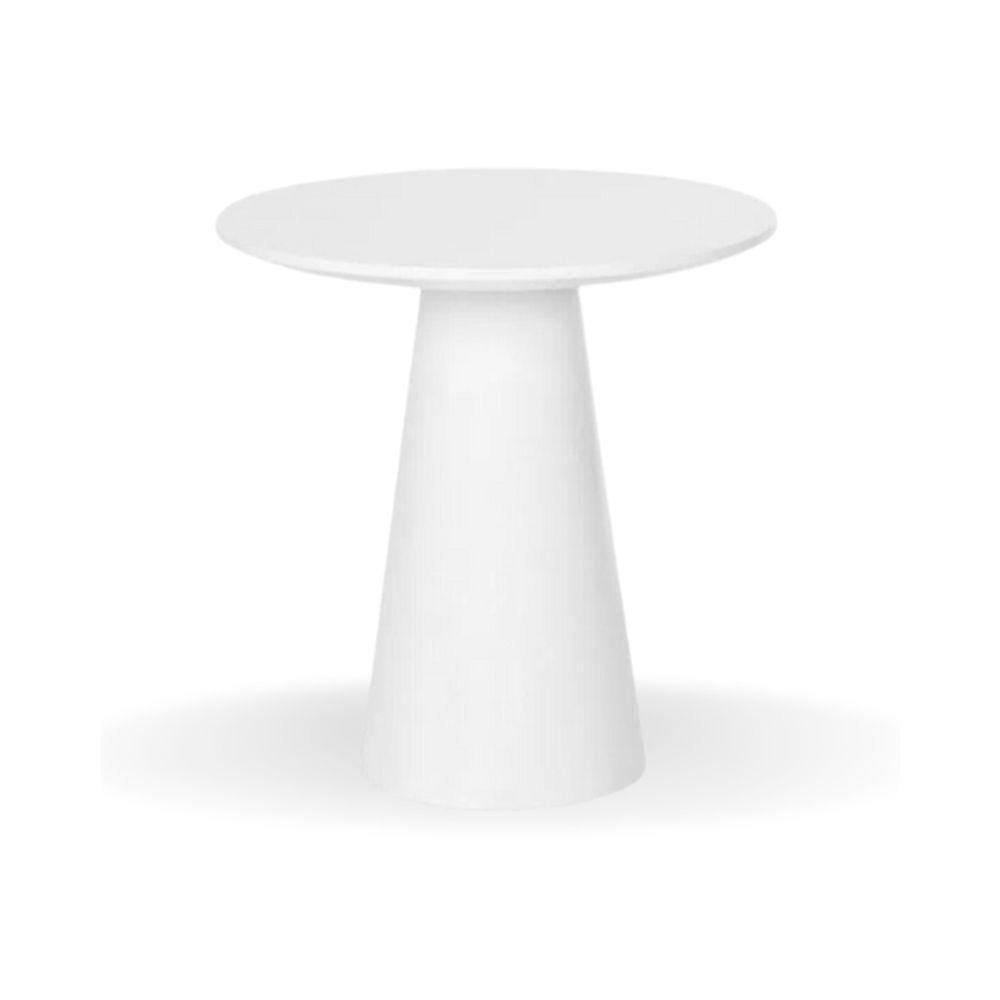 Mesa Bistrô Cone 70 Cm Tampo Laca Branca Base Branca Cor Branco
