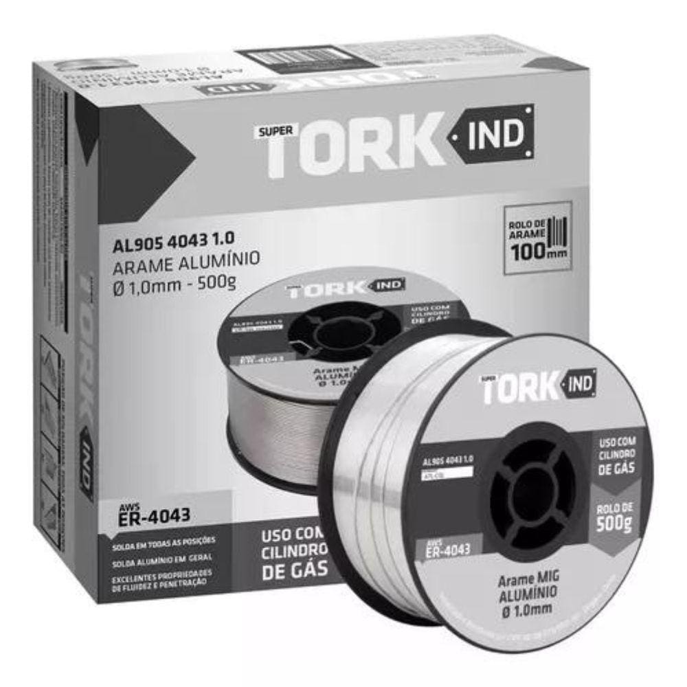 Arame Solda Mig Alumínio Para Uso Com Gás 1,0Mm Super Tork