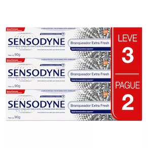 Pasta De Dentes Sensodyne Extra Fresh Em Creme Pacote X 3 270 G