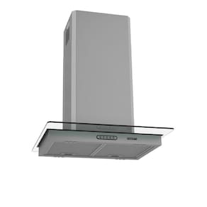 Coifa de Ilha Vidro Reto Inox 75cm Fogatti 127V Inox