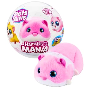 Pelúcia Pets Alive Hamster Mania Colorido Candide