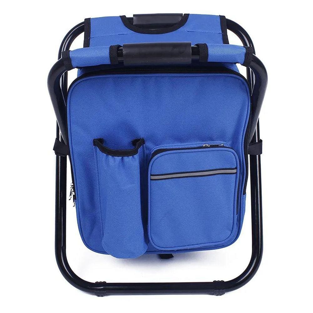 Cadeira Mochila Banco Dobravel Bolsa Semi Termica 2 Em 1 Portatil Pesca Camping Pescaria Acampamento