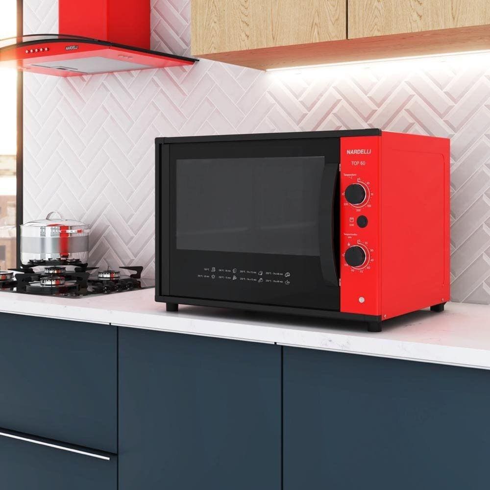 Forno Eletrico 60 Litros Top60 127V Nardelli Vermelho