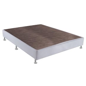 Base Box Casal Sommier Sintético Viúva 128x188x23 Ortobom Branco