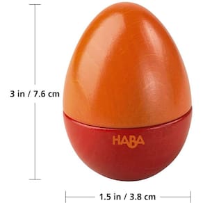 Ovos Musicais HABA - 5 Ovos de Madeira com Sons Acústicos (Fabricados na Alemanha)