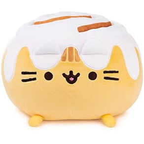 GUND Pusheen Catfé Cinnamon Roll Pusheen Plush Squisheen Cat Stuffed Animal, 12"