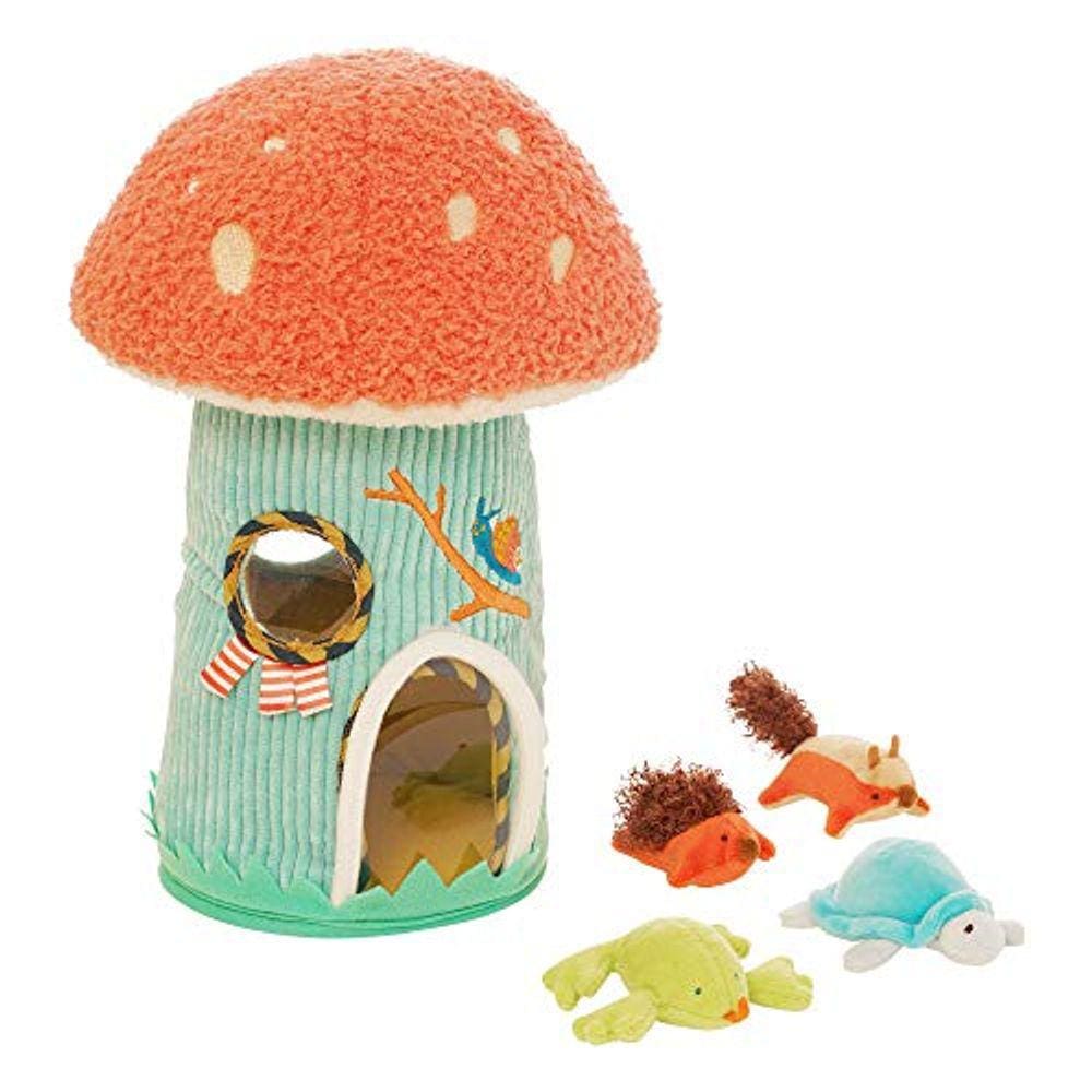 Manhattan brinquedo Toadstool Cottage pelúcia encher e derramar bebê e criança atividade brinquedo