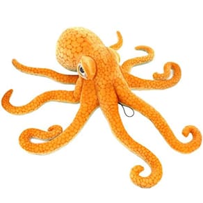 LERORO realista empalhado animais marinhos macios pelúcia brinquedo polvo laranja (21,6 polegadas, 55cm)