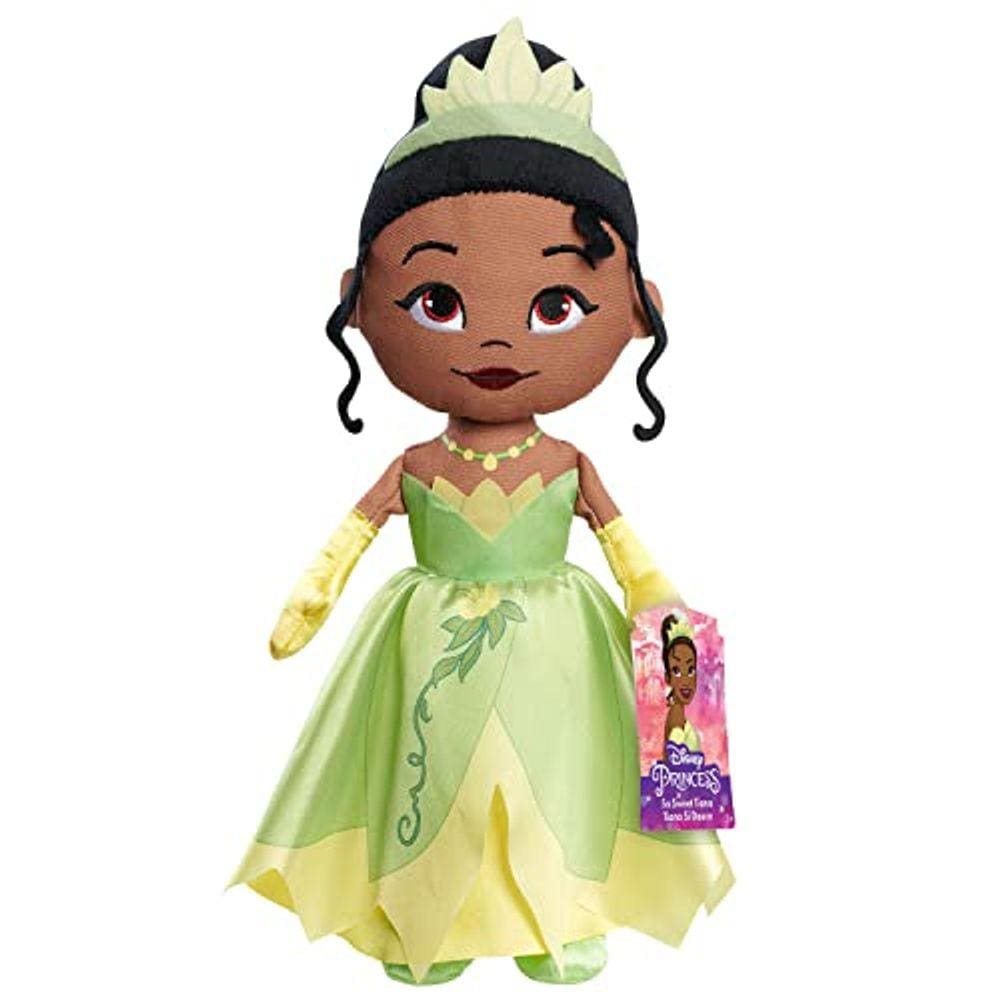 Disney Princess So Sweet Princess Tiana 12,5 polegadas Boneca de pelúcia, brinquedos para crianças de 3 anos