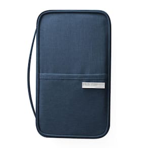 Carteira Porta Passaporte Cor Azul