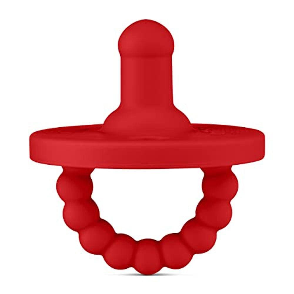 Ryan & Rose Cutie PAT Chupeta Mordedor (Estágio 1, Vermelho)