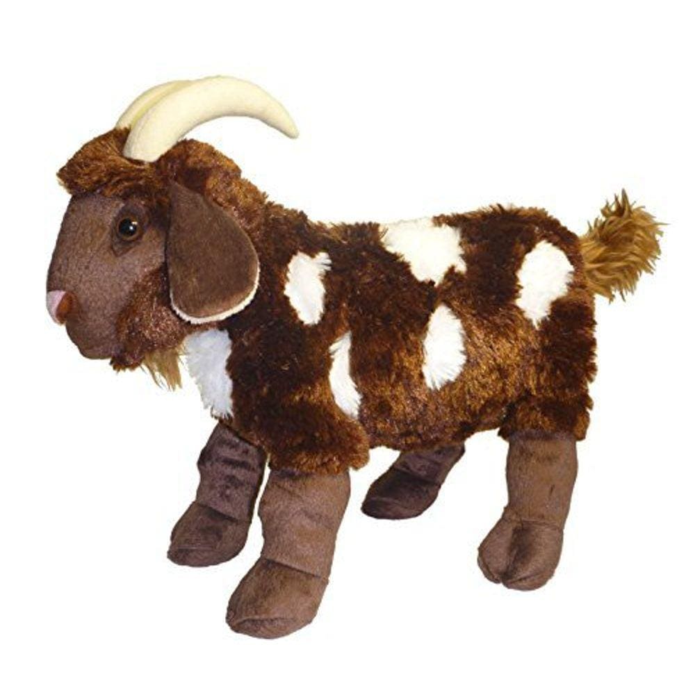 Adore 15 ”Standing Mocha O Cabra Malhada Pelúcia Brinquedo Animal de Pelúcia