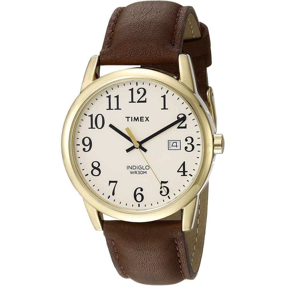Relógio Timex Simples de Couro 38mm Homens