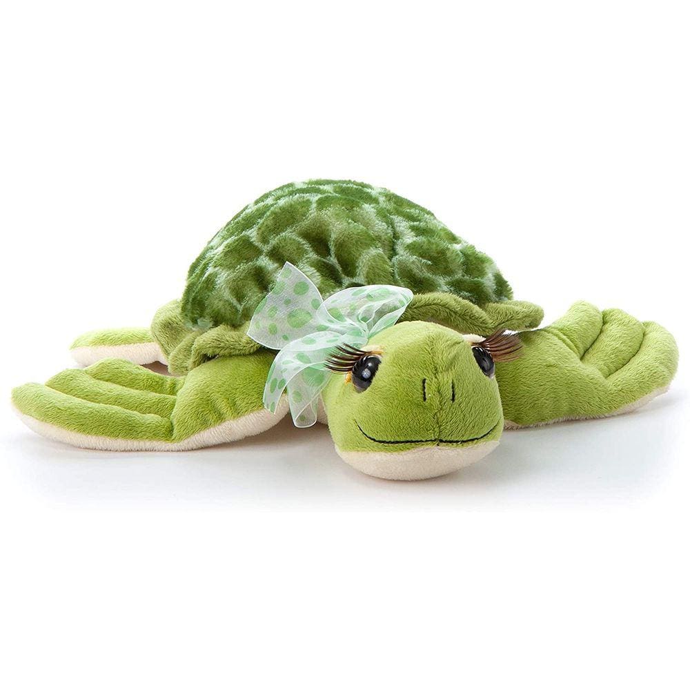 O Zoológico de Petting, Lash`z Sea Turtle Stuffed Animal, Presentes para Meninas, Brinquedo de Pelúcia 12 polegadas