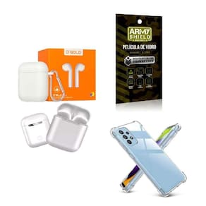 Capinha Samsung A54 + Fone De Ouvido Bluetooth + Película 3D