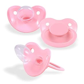 Chupeta Addict Fixx JUMBO Adult XXL Chupeta de Silicone - Tamanho 10 (Rosa)