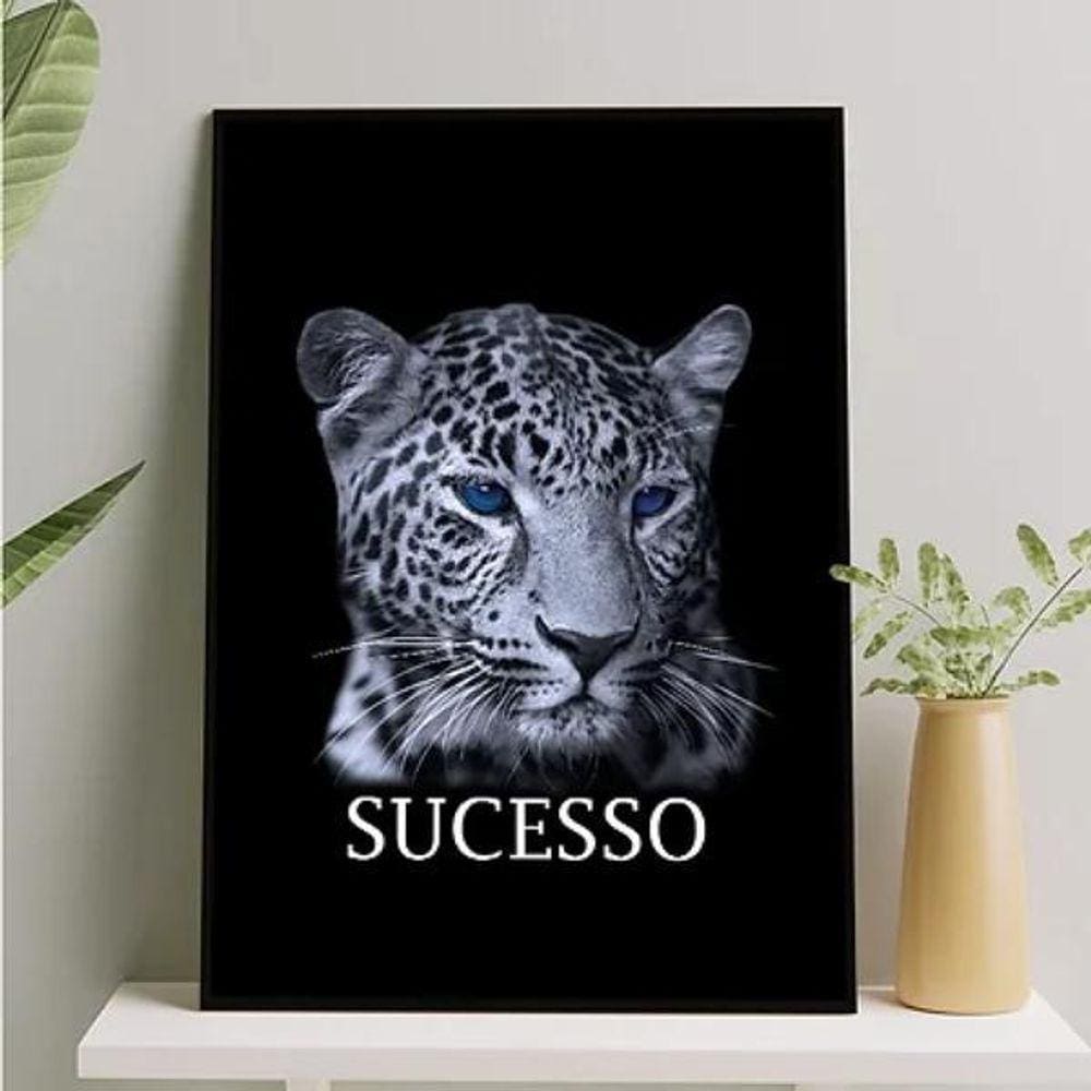 Quadro Motivacional Sucesso 33X24Cm - Com Vidro
