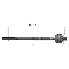 Barra Axial Azera Sonata Bortec Ba 8362 Opirus