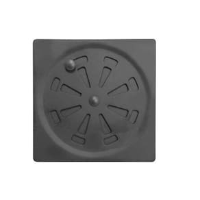 Ralo Grelha Inox 15X15 Black Abre E Fecha Banheiro Quadradro
