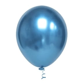 BALÃO PLATINO REDONDO - AZUL - PIC PIC Nº 09 - Pacote com 25 unidades