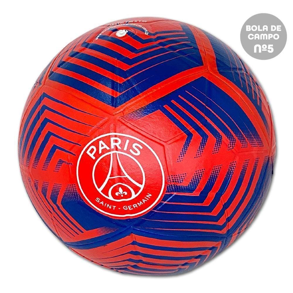 Bola Futebol De Campo Pvc Nº5 Paris Saint Germain Vermelho