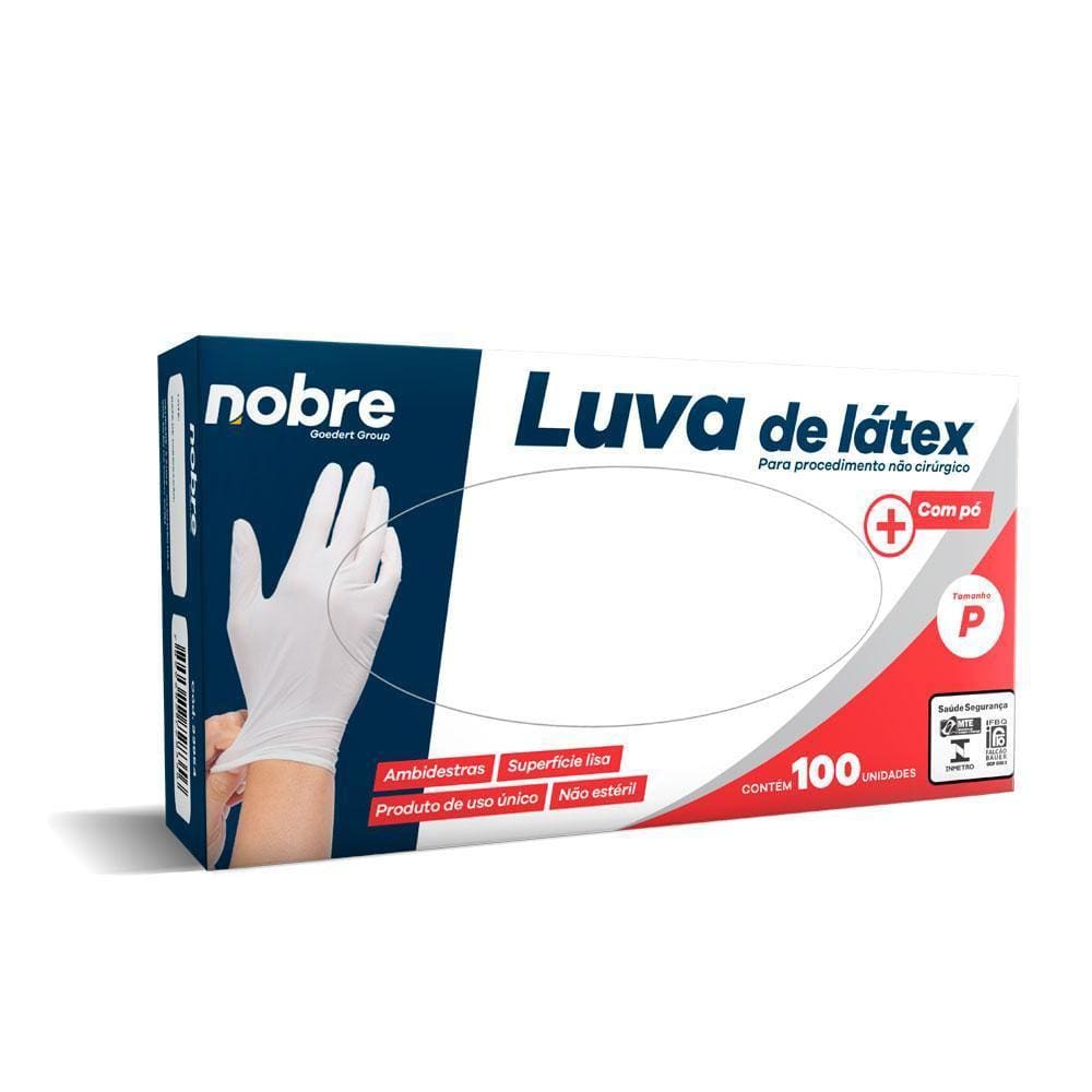 Luva Latex C/Po Proced. Nao Cirurgico C/100Unid. Nao Esteril