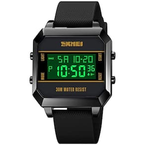 Gosasa Men Sports Military Watches Digital Airplane Shaped LED Luz Relógios Impermeáveis