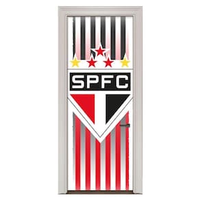 Adesivo Vinil Para Portas Futebol São Paulo Fc