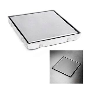 Ralo Oculto Invisivel 15X15 Anti Odor Lavanderia Cozinha Banheiro Lavabo Limpeza Higiene Discreto