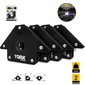Esquadro Magnetico Para Solda 30Kg C 4 Pecas Super Tork Em-9030