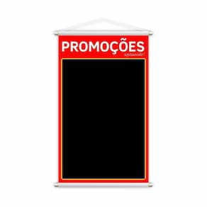 Banner Promoções Aproveite Fundo Preto Preço Lona Grande