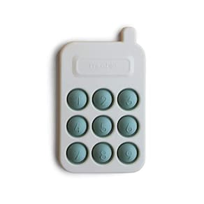 mushie Phone Press Toy (Cambridge Blue)