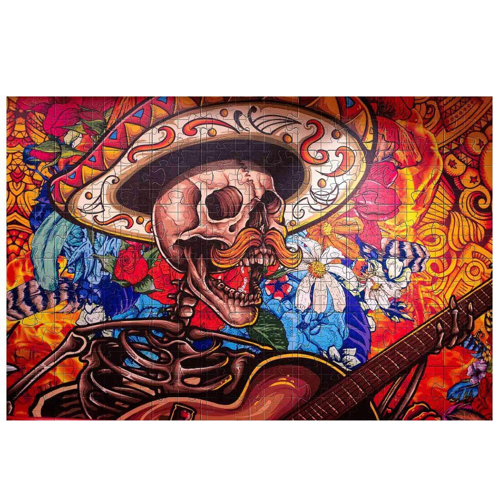 Quebra-Cabeça La Caveira Mexicana 500 peças em mdf