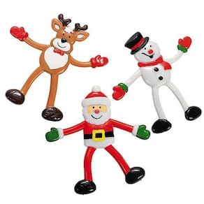 Personagens de Natal Personagens Bendables, Pack de 12