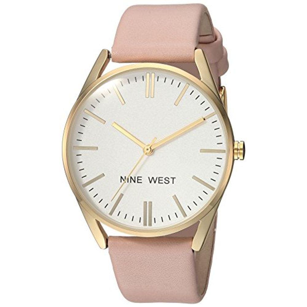 Relógio Feminino Dourado com Pulseira Rosa Pastel NW/1994WTPK