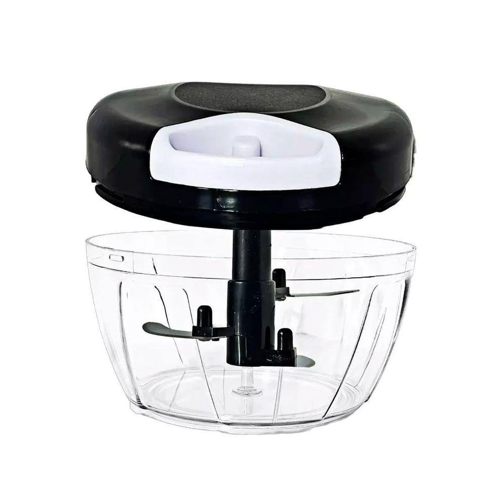 Processador Manual Vermelho Ou Preto Triturador 03 Lâminas