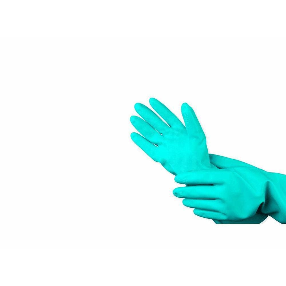Luva Nitrilica Multiuso Verde M - 1 Par Vabene