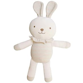 Algodão orgânico Baby First Friend (Olá! Little Bunny) Boneca de fixação para o bebê
