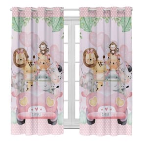 Cortina Para Quarto/ Sala E Decoração Nuvem Rosa 3.00X2.20