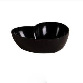Bowl Coracao Le Chef Preto 26X22X7 Cm Sobremesa Petisco - Ref 1852 Paramount