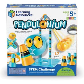 Desafio STEM de recursos de aprendizagem, jogo de pêndulo infantil, 16 peças, idades 5+